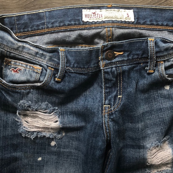 Hollister Destroyed Flares low rise size 5 - Picture 3 of 4